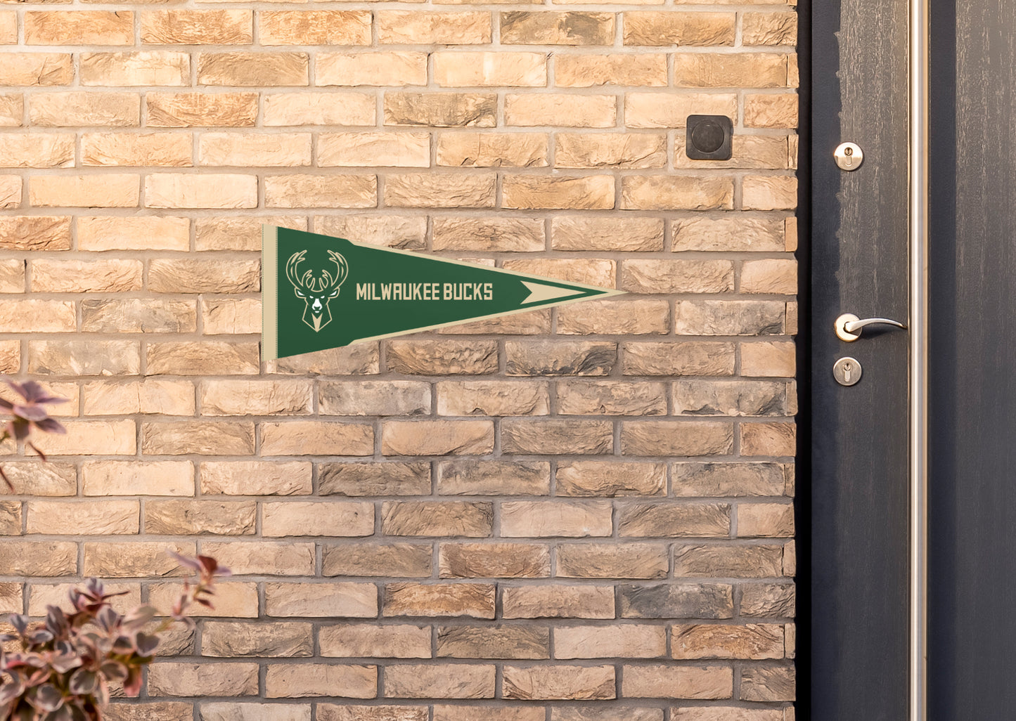Milwaukee Bucks:  Pennant        - Officially Licensed NBA    Outdoor Graphic