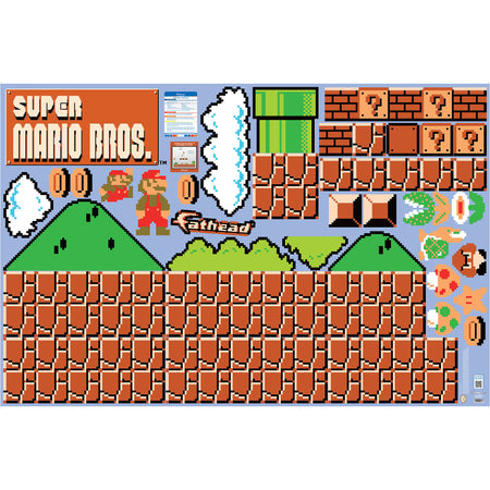 Super Mario Bros.™: Room Theme - Officially Licensed Nintendo Removabl ...