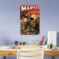 Captain America:  Mystery Mural        - Officially Licensed Marvel Removable     Adhesive Decal
