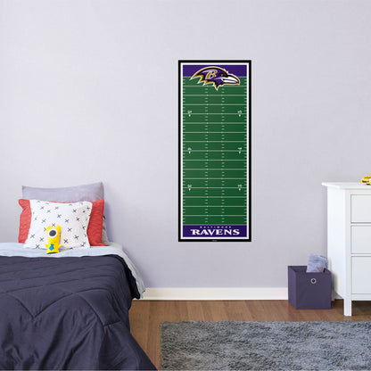 Baltimore Ravens: Baltimore Ravens Growth Chart        - Officially Licensed NFL Removable Wall   Adhesive Decal