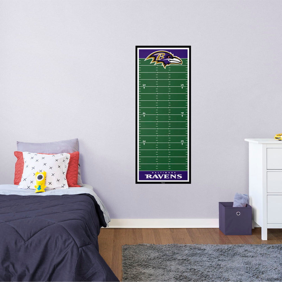 Baltimore Ravens - Growth Chart - Official NFL - Reusable Vinyl Wall Decal