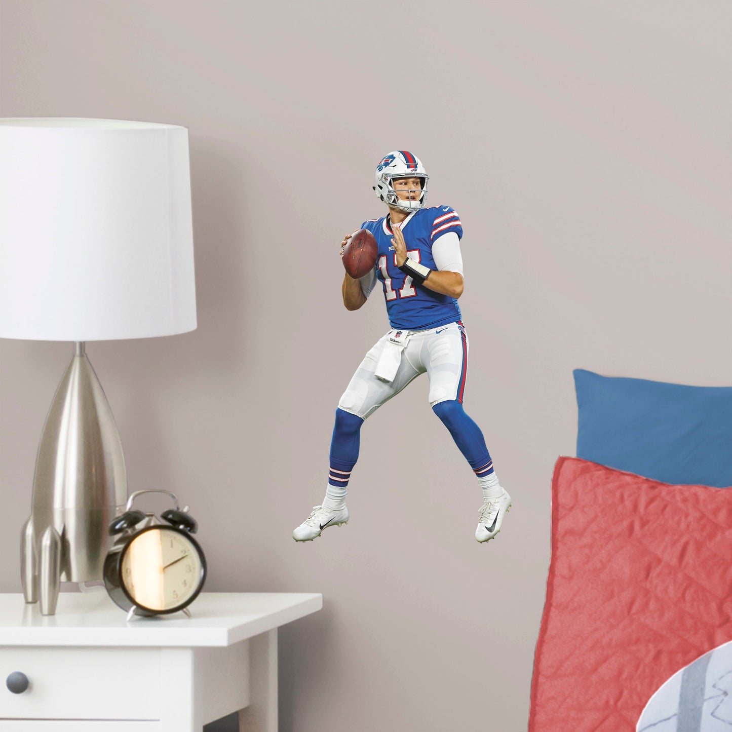 Buffalo Bills: Josh Allen         - Officially Licensed NFL Removable Wall   Adhesive Decal