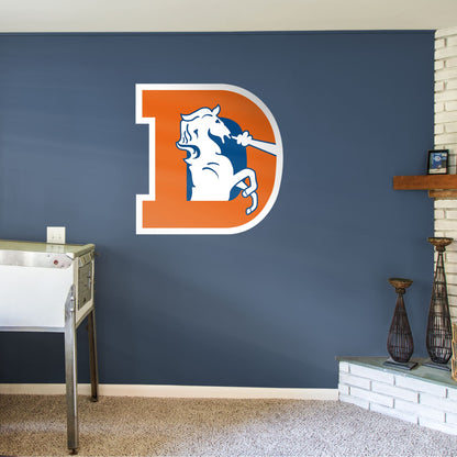 Denver Broncos:  Classic        - Officially Licensed NFL Removable Wall   Adhesive Decal