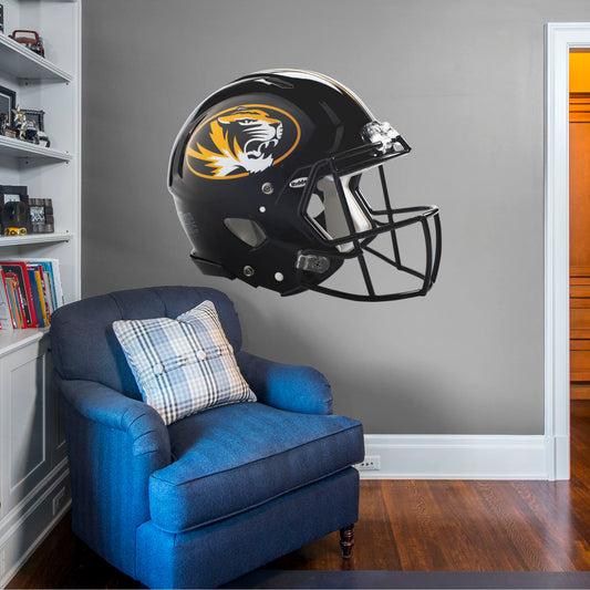 U of Missouri: Missouri Tigers Helmet        - Officially Licensed NCAA Removable     Adhesive Decal