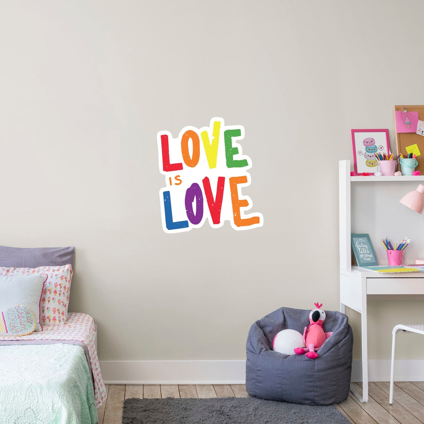 Love is Love        - Officially Licensed Big Moods Removable     Adhesive Decal