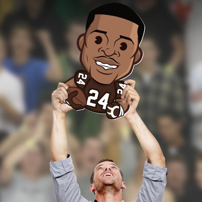 Cleveland Browns: Nick Chubb 2020-21 Emoji   Foam Core Cutout  - Officially Licensed NFL    Big Head