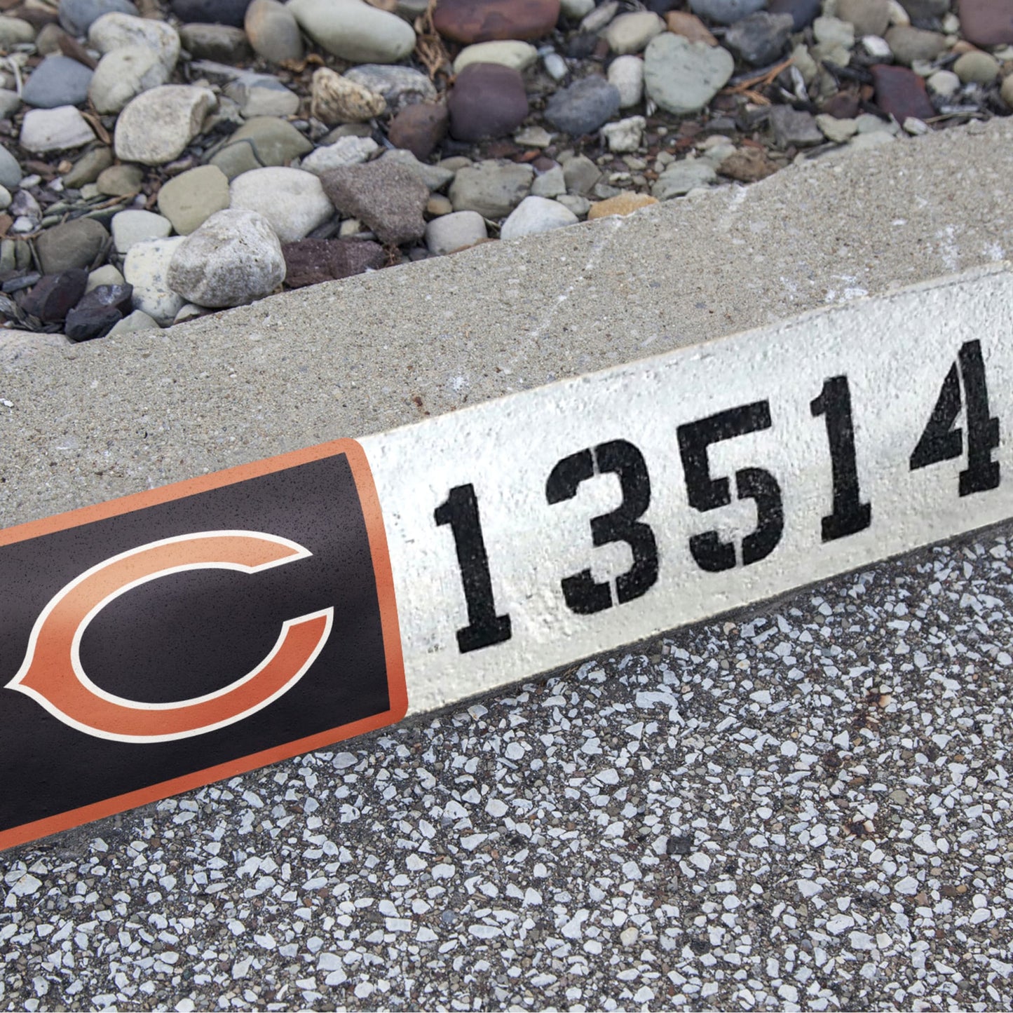 Chicago Bears:  Alumigraphic Address Block Logo        - Officially Licensed NFL    Outdoor Graphic
