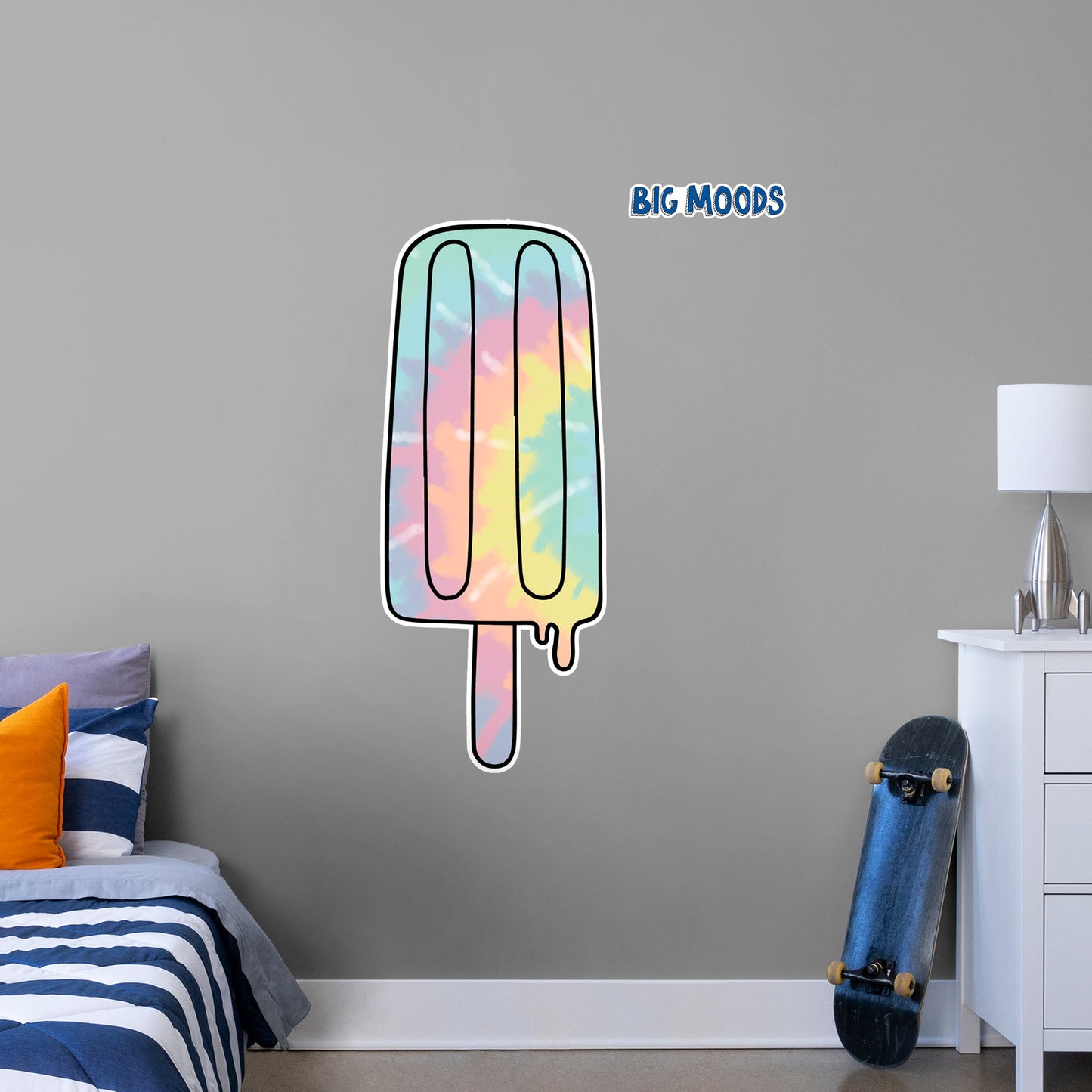 Popsicle (Tie-Dye)        - Officially Licensed Big Moods Removable     Adhesive Decal
