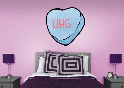 Ugh Heart        - Officially Licensed Big Moods Removable     Adhesive Decal