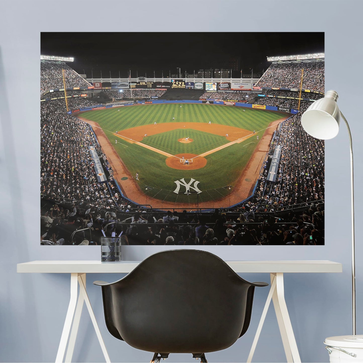 New York Yankees: Old Yankee Stadium Behind Home Plate Mural        - Officially Licensed MLB Removable Wall   Adhesive Decal