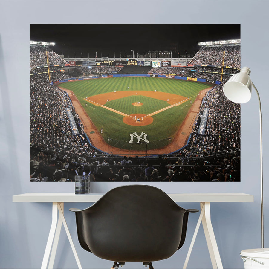 Old Yankee Stadium Behind Home Plate - Peel & Stick Poster - Official MLB - New York Yankees - Reusable Vinyl Wall Decal