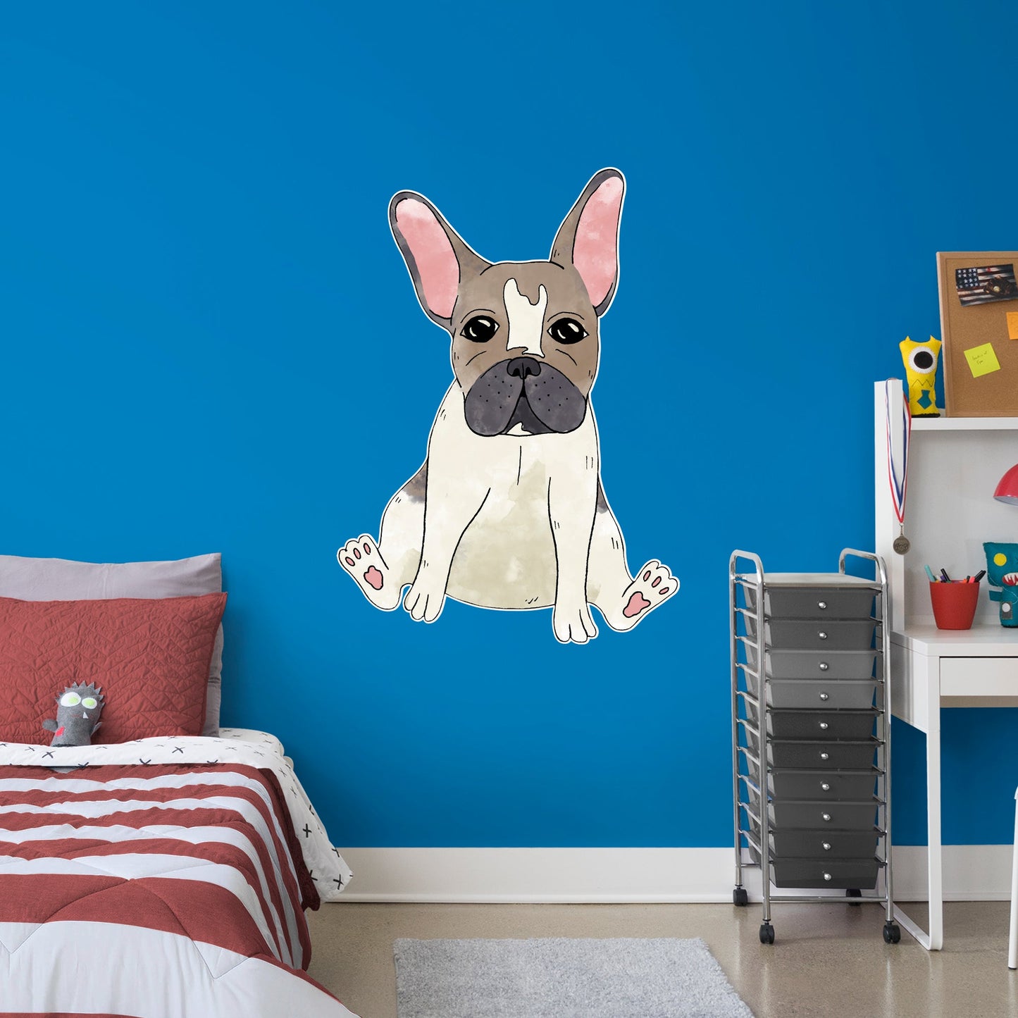 French Bulldog        - Officially Licensed Big Moods Removable     Adhesive Decal