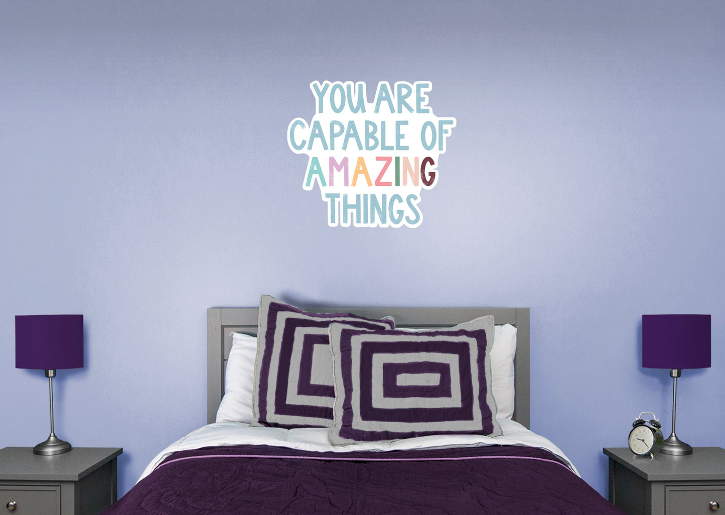 You Are Capable of Amazing Things Multicolor        - Officially Licensed Big Moods Removable     Adhesive Decal