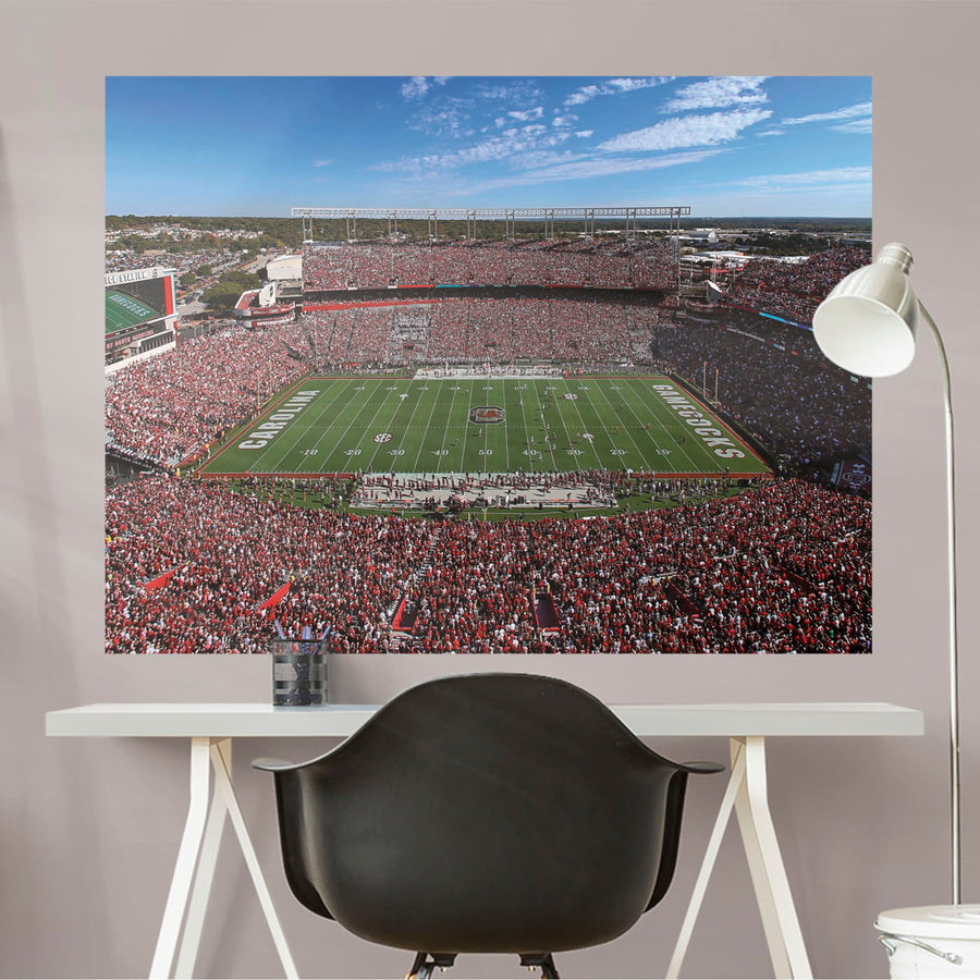 Williams-Brice Stadium - Peel & Stick Poster - Official NCAA - South Carolina Gamecocks - Reusable Vinyl Wall Decal