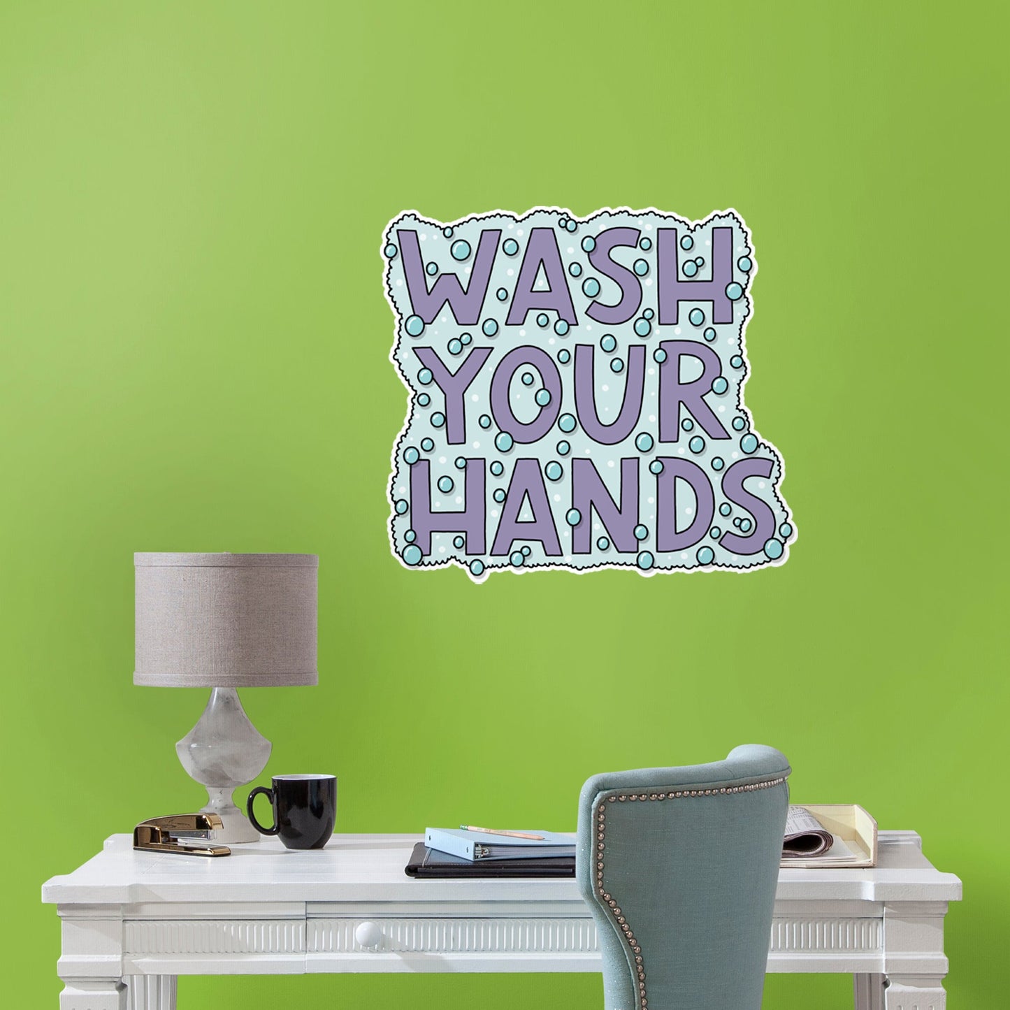 Wash Your Hands        - Officially Licensed Big Moods Removable     Adhesive Decal