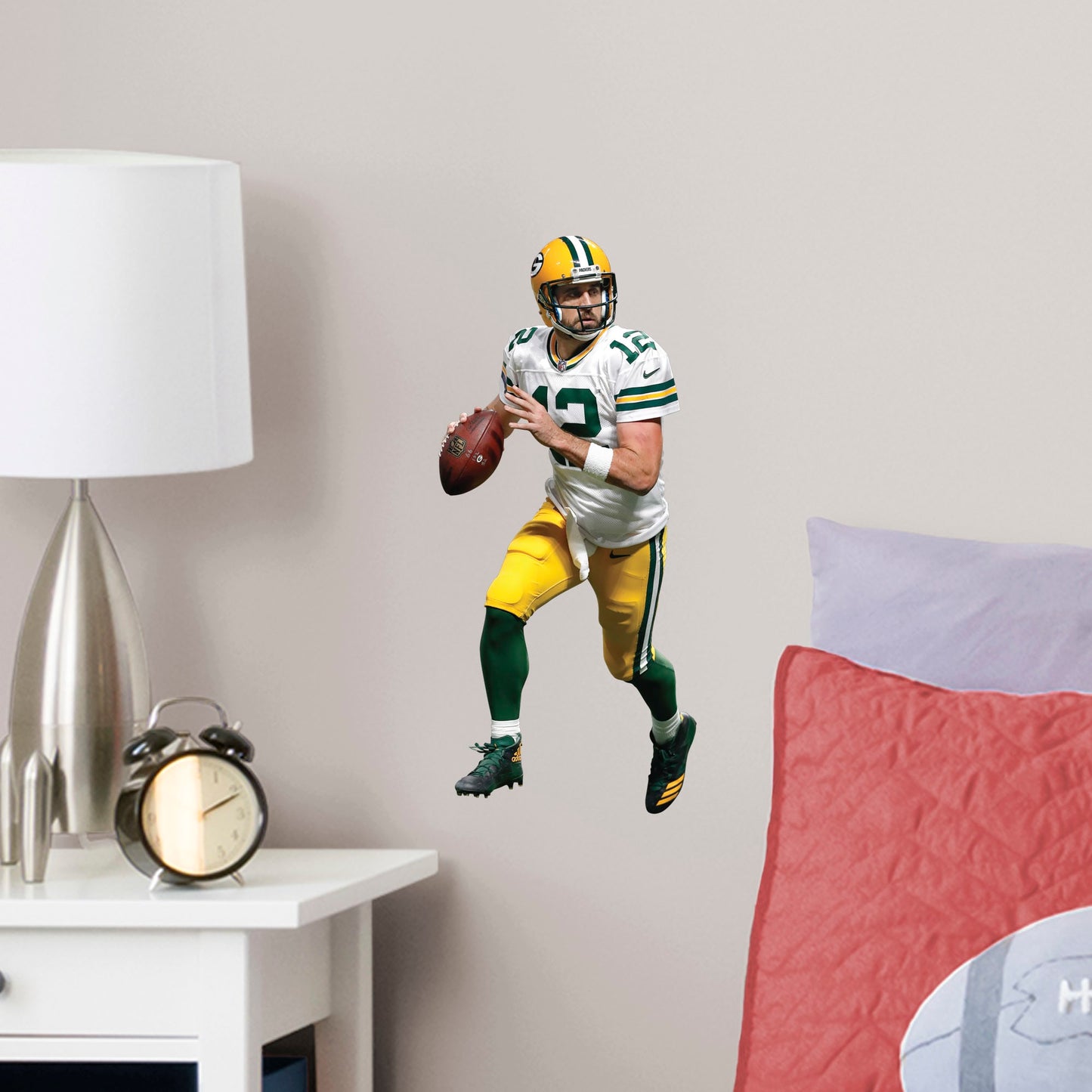 Green Bay Packers: Aaron Rodgers Away        - Officially Licensed NFL Removable Wall   Adhesive Decal