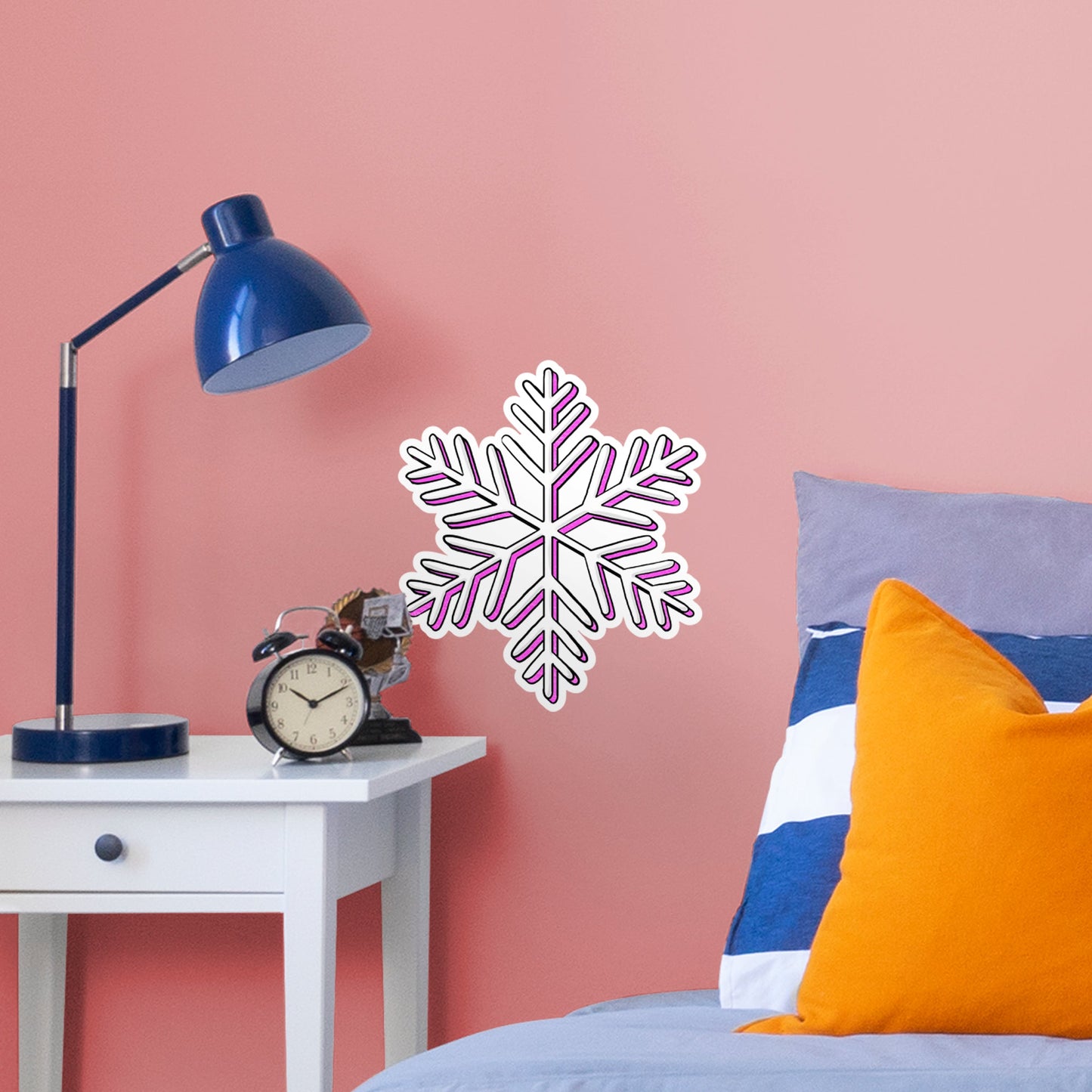 Purple Snowflakes        - Officially Licensed Big Moods Removable     Adhesive Decal