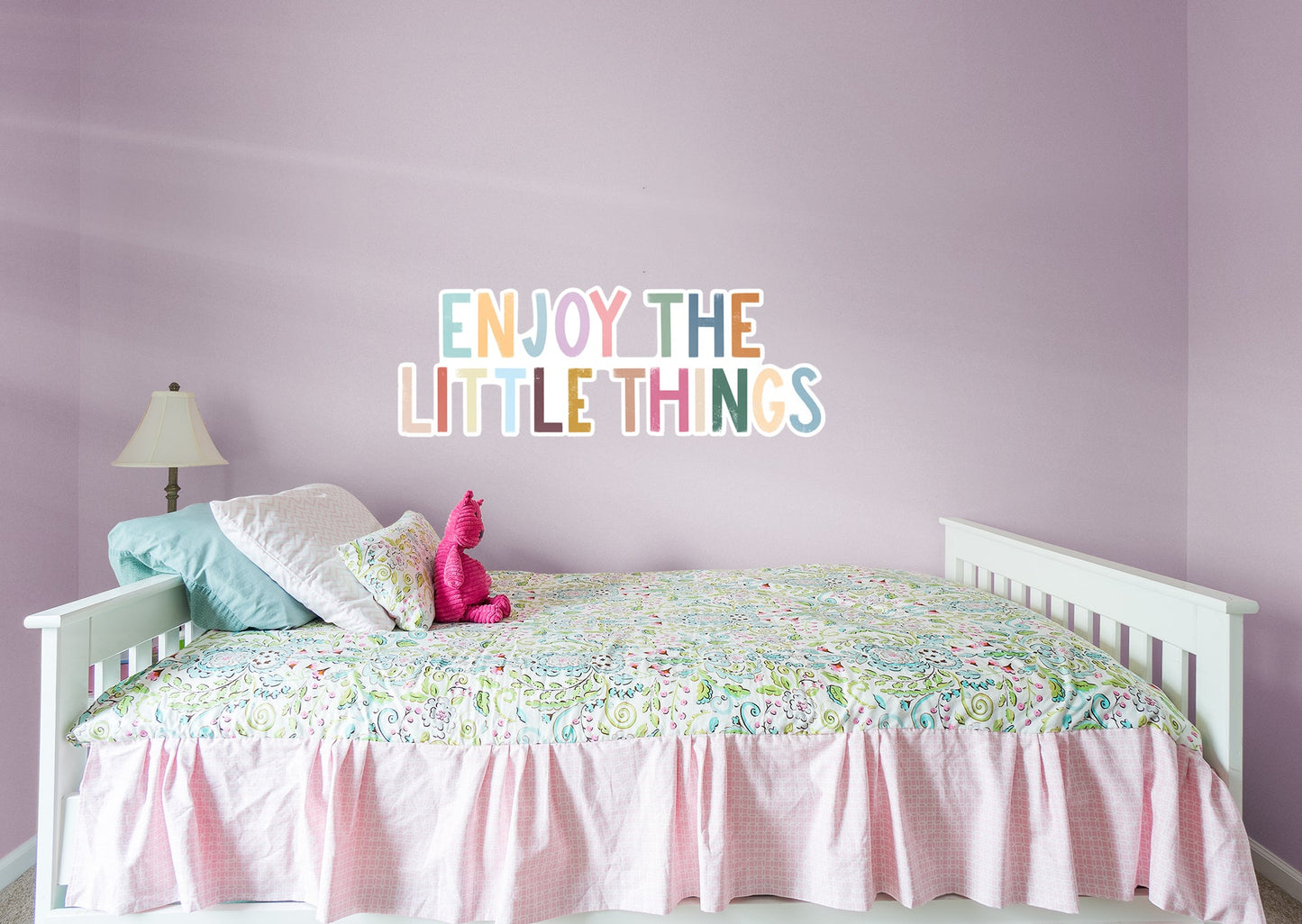 Enjoy The Little Things Multicolor        - Officially Licensed Big Moods Removable     Adhesive Decal