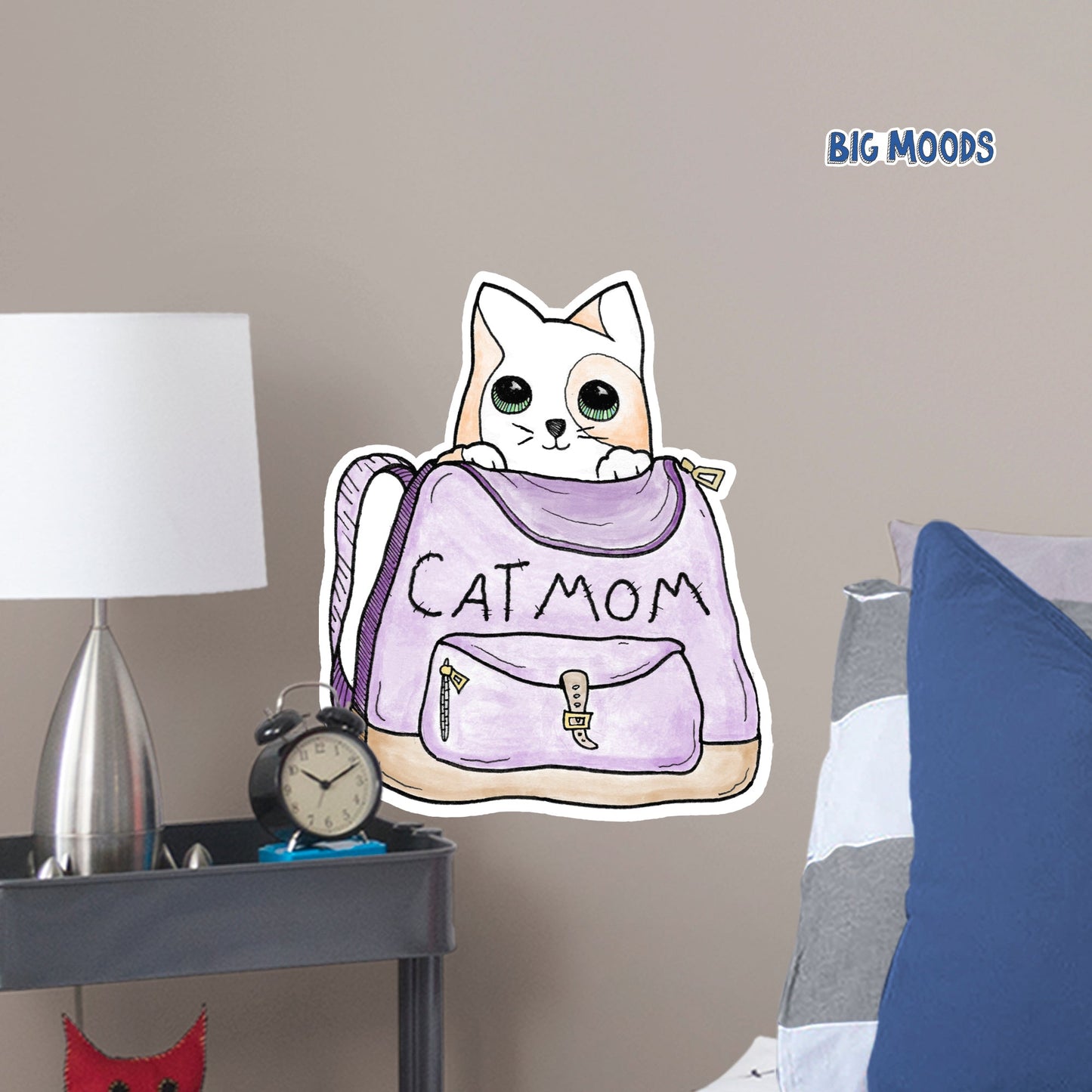 CatPack Cat Mom        - Officially Licensed Big Moods Removable     Adhesive Decal