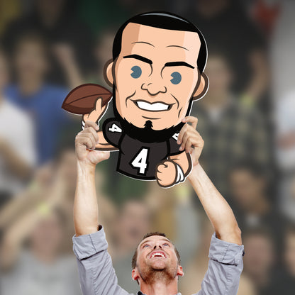 New Orleans Saints: Derek Carr  Emoji   Foam Core Cutout  - Officially Licensed NFL    Big Head