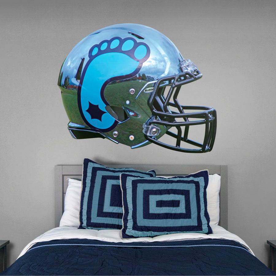 North Carolina Tar Heels - RealBig Chrome Helmet Collection - Official NCAA - University of North Carolina - Reusable Vinyl Wall Decals