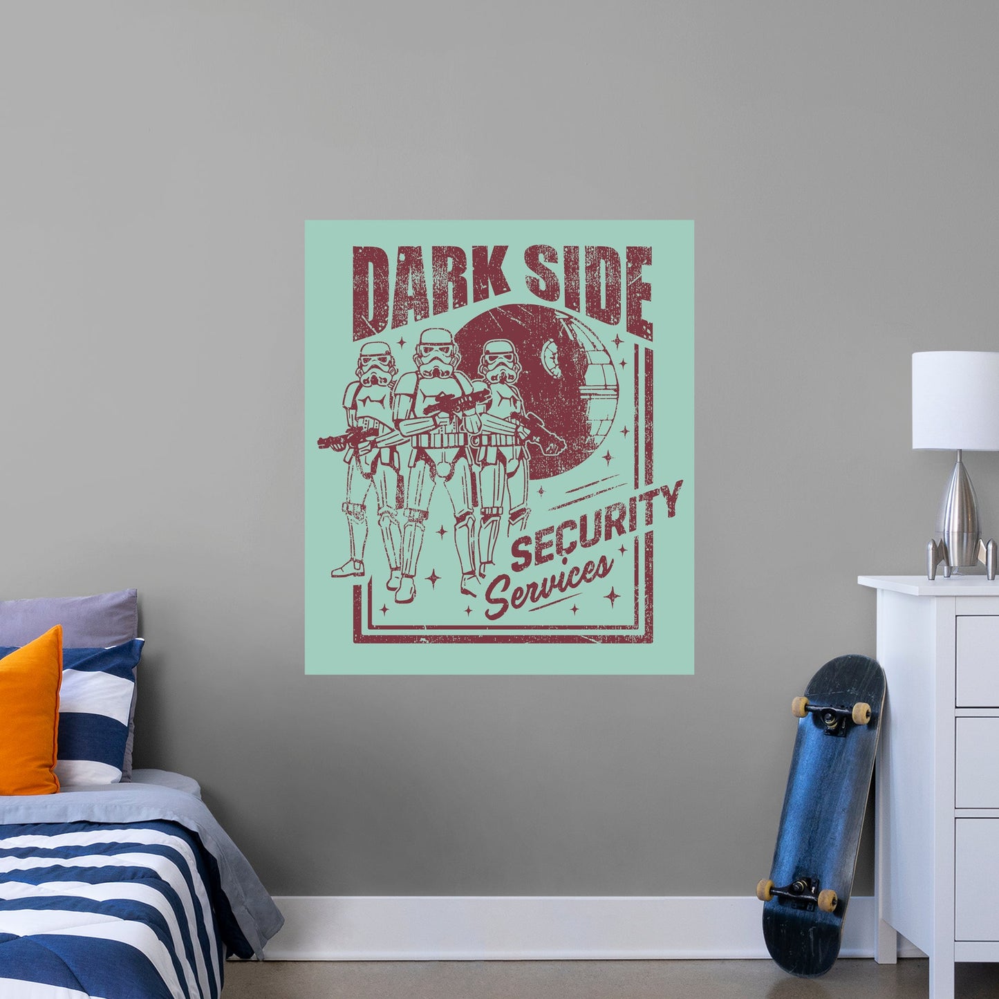 Dark Side Comic Mural        - Officially Licensed Star Wars Removable Wall   Adhesive Decal