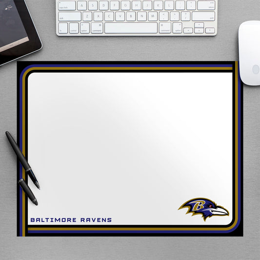 Baltimore Ravens:  Dry Erase Whiteboard        - Officially Licensed NFL Removable Wall   Adhesive Decal