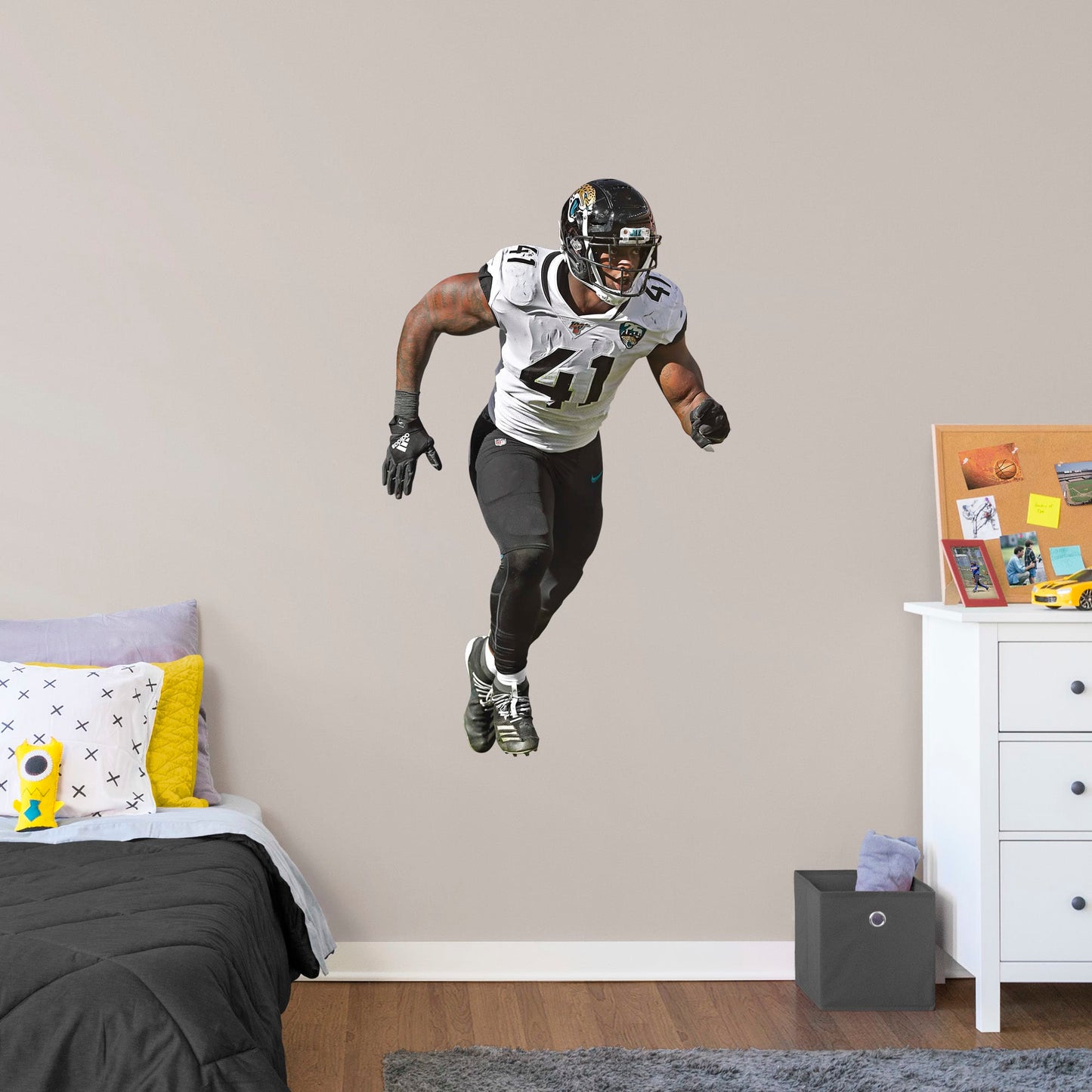 Jacksonville Jaguars: Josh Allen Rush        - Officially Licensed NFL Removable Wall   Adhesive Decal