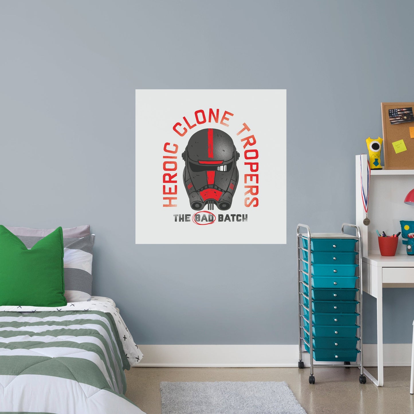 Bad Batch:  Heroic Clone Troopers Mural        - Officially Licensed Star Wars Removable Wall   Adhesive Decal