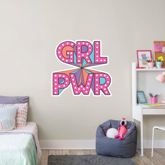 GRL PWR        - Officially Licensed Big Moods Removable     Adhesive Decal