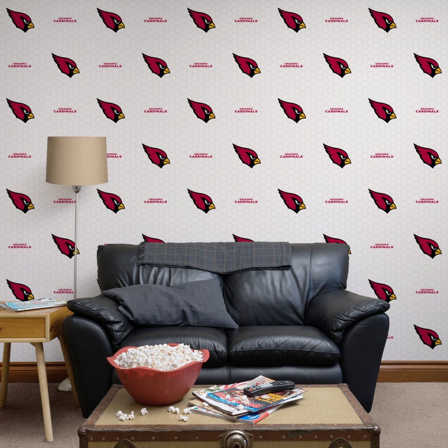 Atlanta Hawks Logo 10.5' L x 24 W Peel and Stick Wallpaper Roll Fathead Color: White, NFL Team: Arizona Cardinals