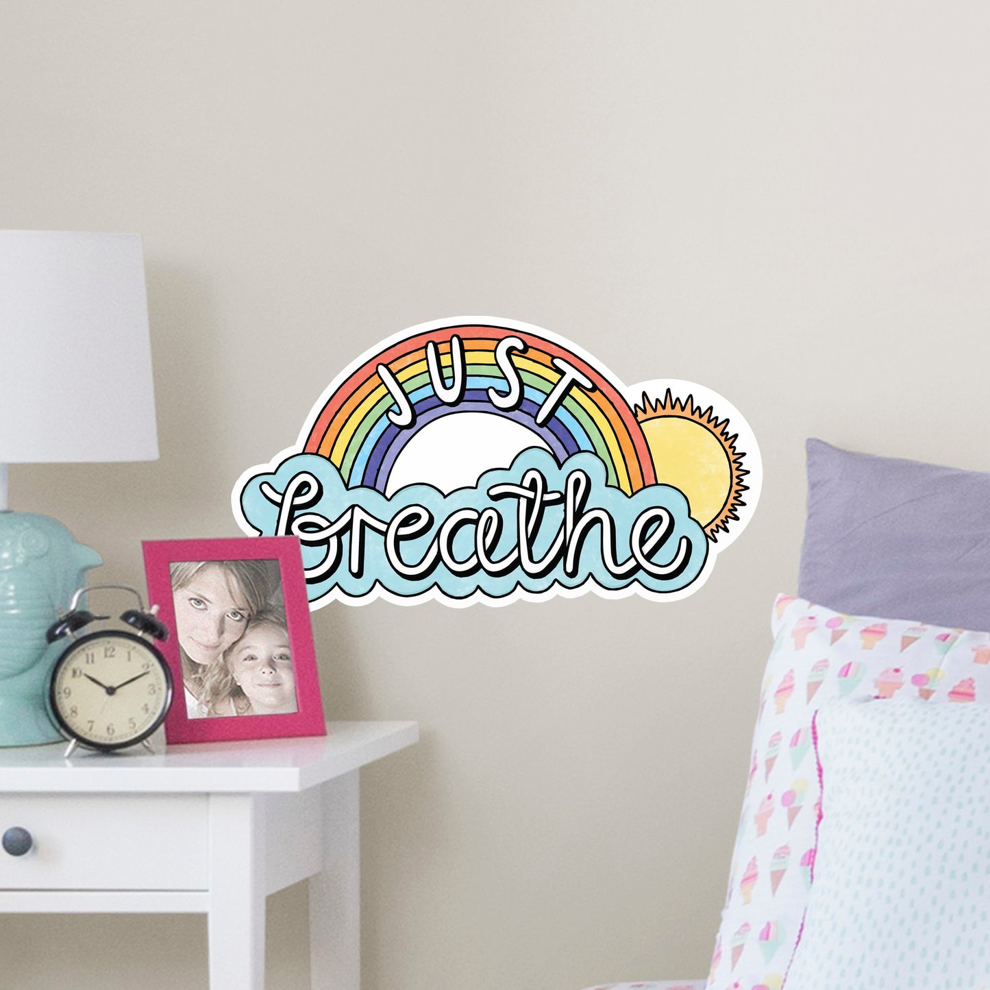 Just Breathe        - Officially Licensed Big Moods Removable     Adhesive Decal