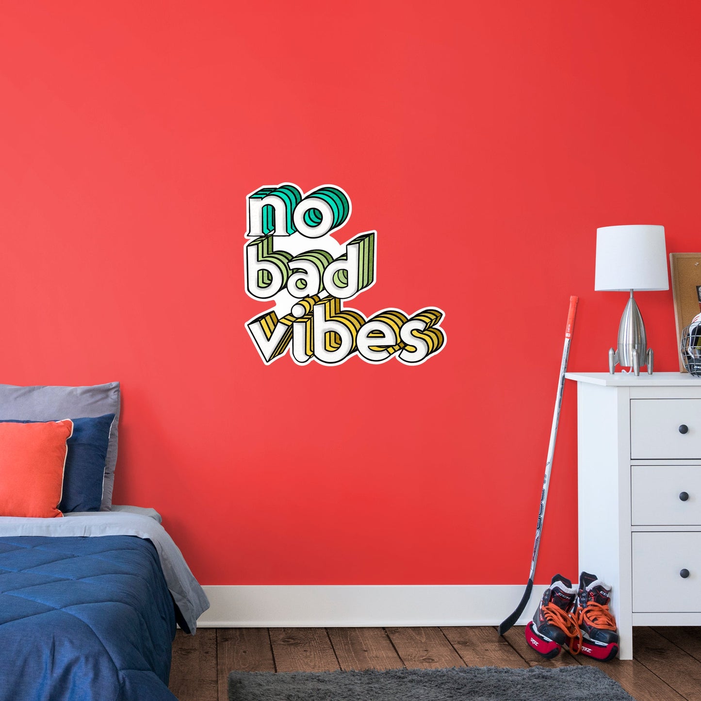 No Bad Vibes        - Officially Licensed Big Moods Removable     Adhesive Decal