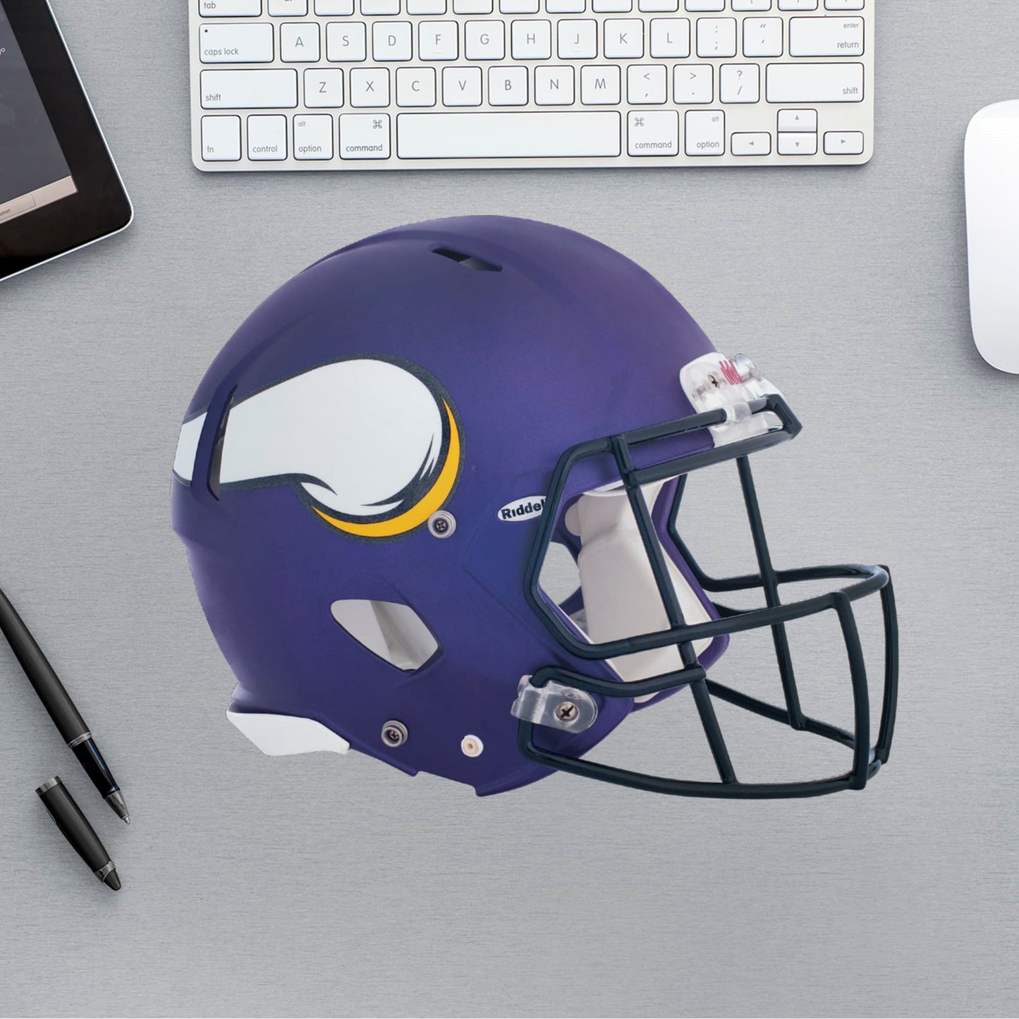Minnesota Vikings:  Helmet        - Officially Licensed NFL Removable Wall   Adhesive Decal