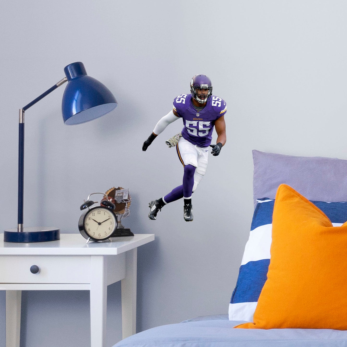Minnesota Vikings: Anthony Barr         - Officially Licensed NFL Removable Wall   Adhesive Decal