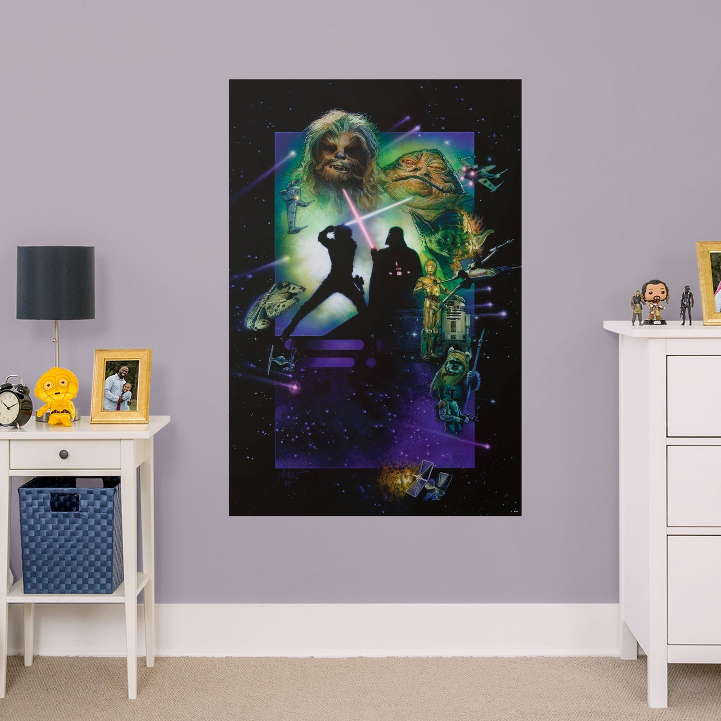 Episode VI: Return of the Jedi:  Movie Poster        - Officially Licensed Star Wars Removable Wall   Adhesive Decal