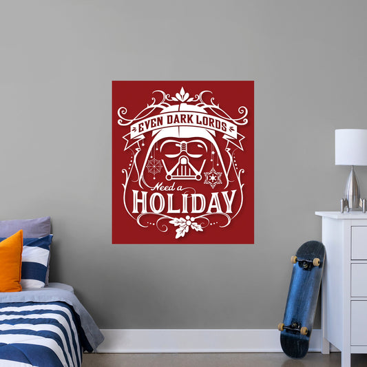Holiday Dark Lords Mural        - Officially Licensed Star Wars Removable Wall   Adhesive Decal