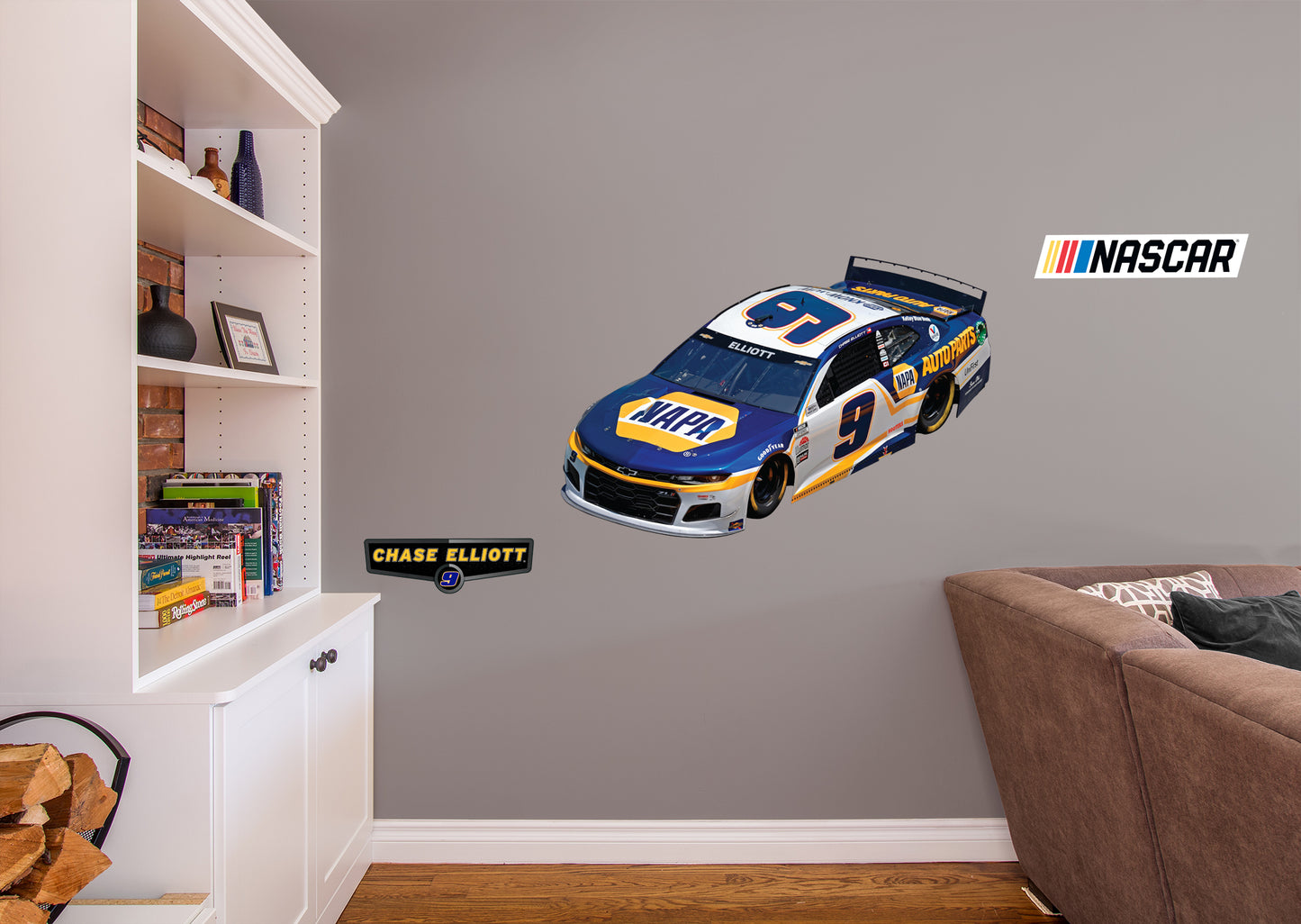 Chase Elliot - RealBig Napa Car Collection - Official NASCAR - Reusable Vinyl Wall Decals