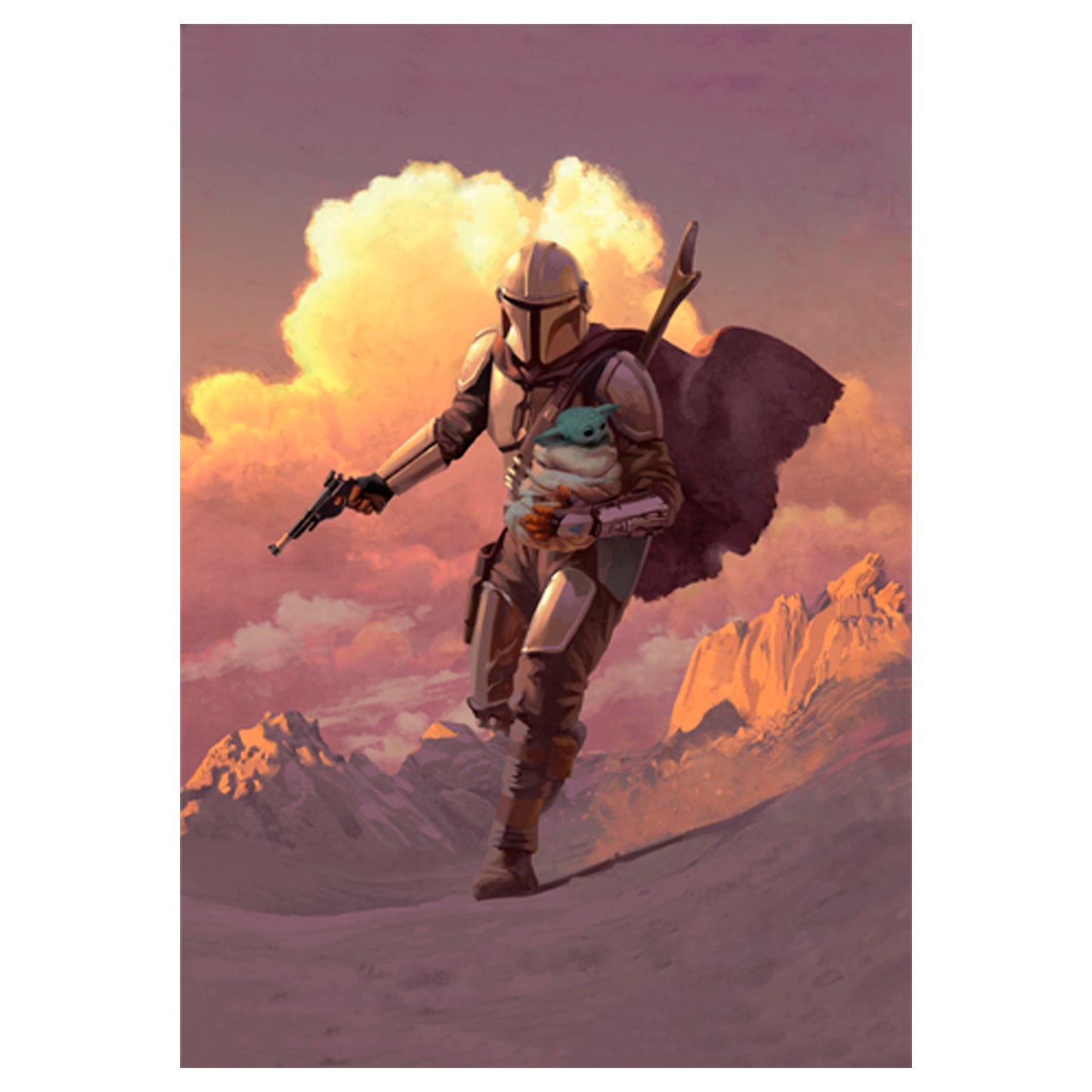 The Mandalorian: Running Mural - Officially Licensed Star Wars Removab ...