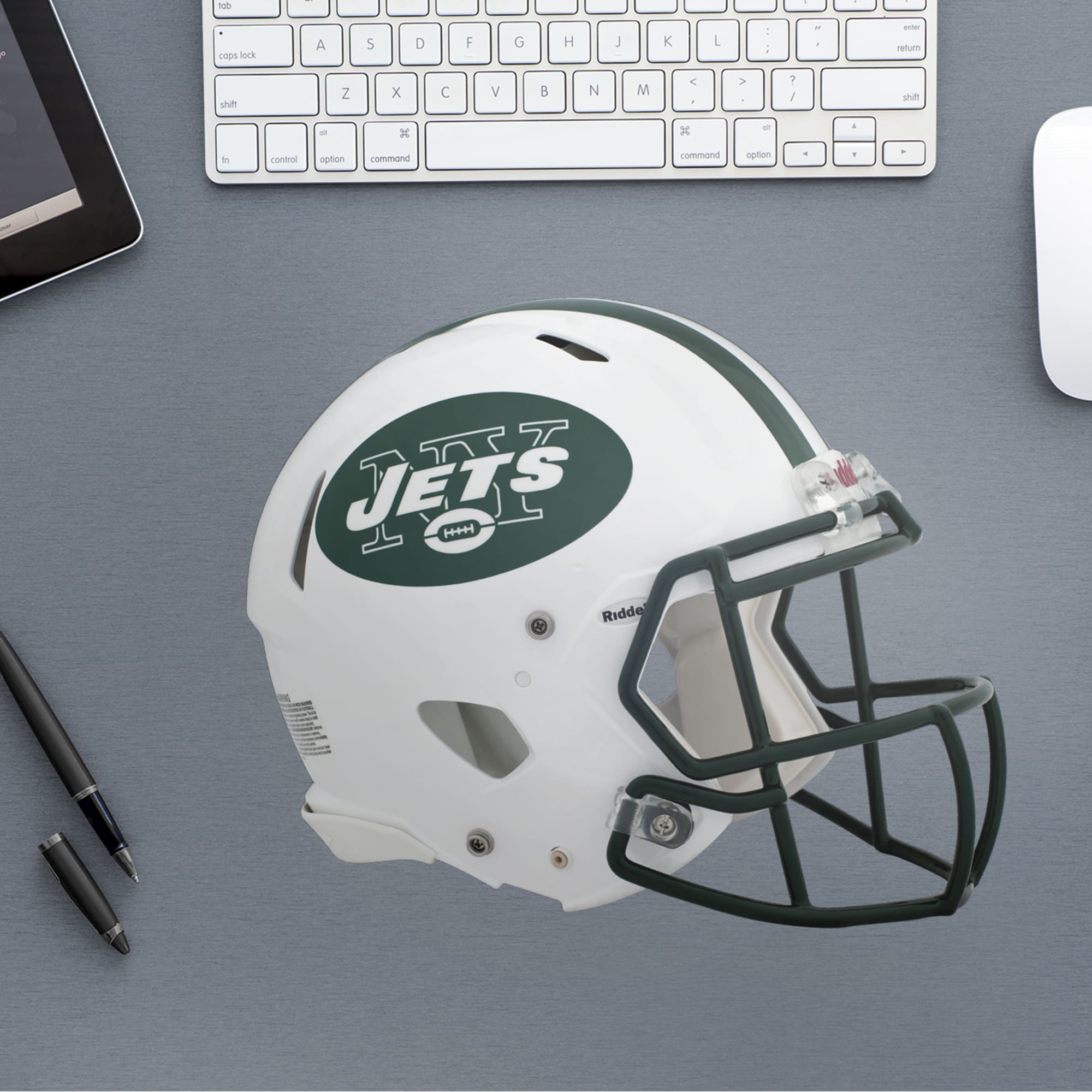 Jets Rave Helmet New York Jets: Helmet Removable Wall Decal | Fathead Official Site
