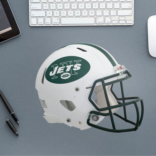 New York Jets: Throwback Helmet        - Officially Licensed NFL Removable Wall   Adhesive Decal