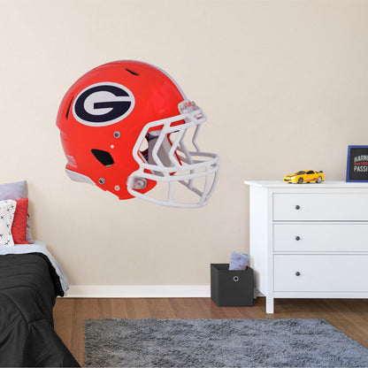 U of Georgia: Georgia Bulldogs Helmet        - Officially Licensed NCAA Removable     Adhesive Decal