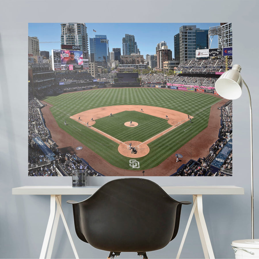 Behind Home Plate Mural - Peel & Stick Poster - Official MLB - San Diego Padres - Reusable Vinyl Wall Decal