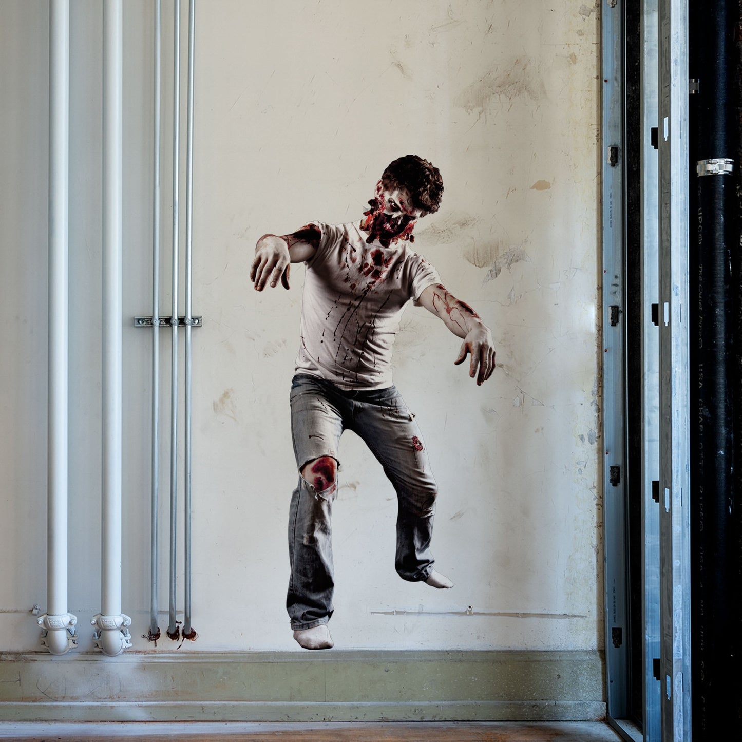Halloween:  Zombie        -   Removable     Adhesive Decal