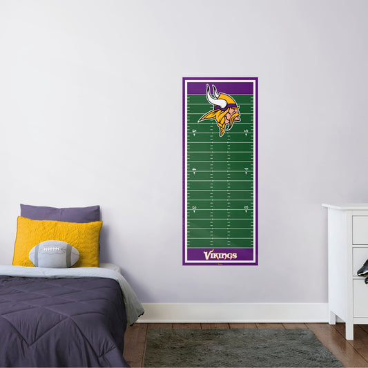 Minnesota Vikings:  Growth Chart        - Officially Licensed NFL Removable Wall   Adhesive Decal