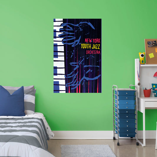 Soul Movie:  Youth Jazz Mural        - Officially Licensed Disney Removable Wall   Adhesive Decal