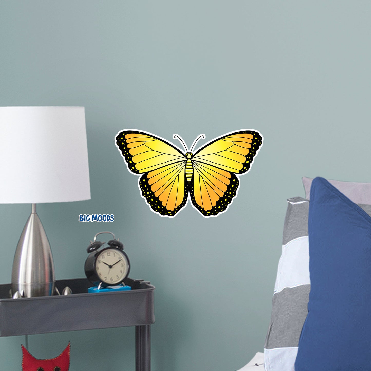 Butterfly (Yellow)        - Officially Licensed Big Moods Removable     Adhesive Decal