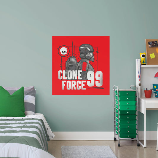 Bad Batch:  Clone Force 99 Mural        - Officially Licensed Star Wars Removable Wall   Adhesive Decal