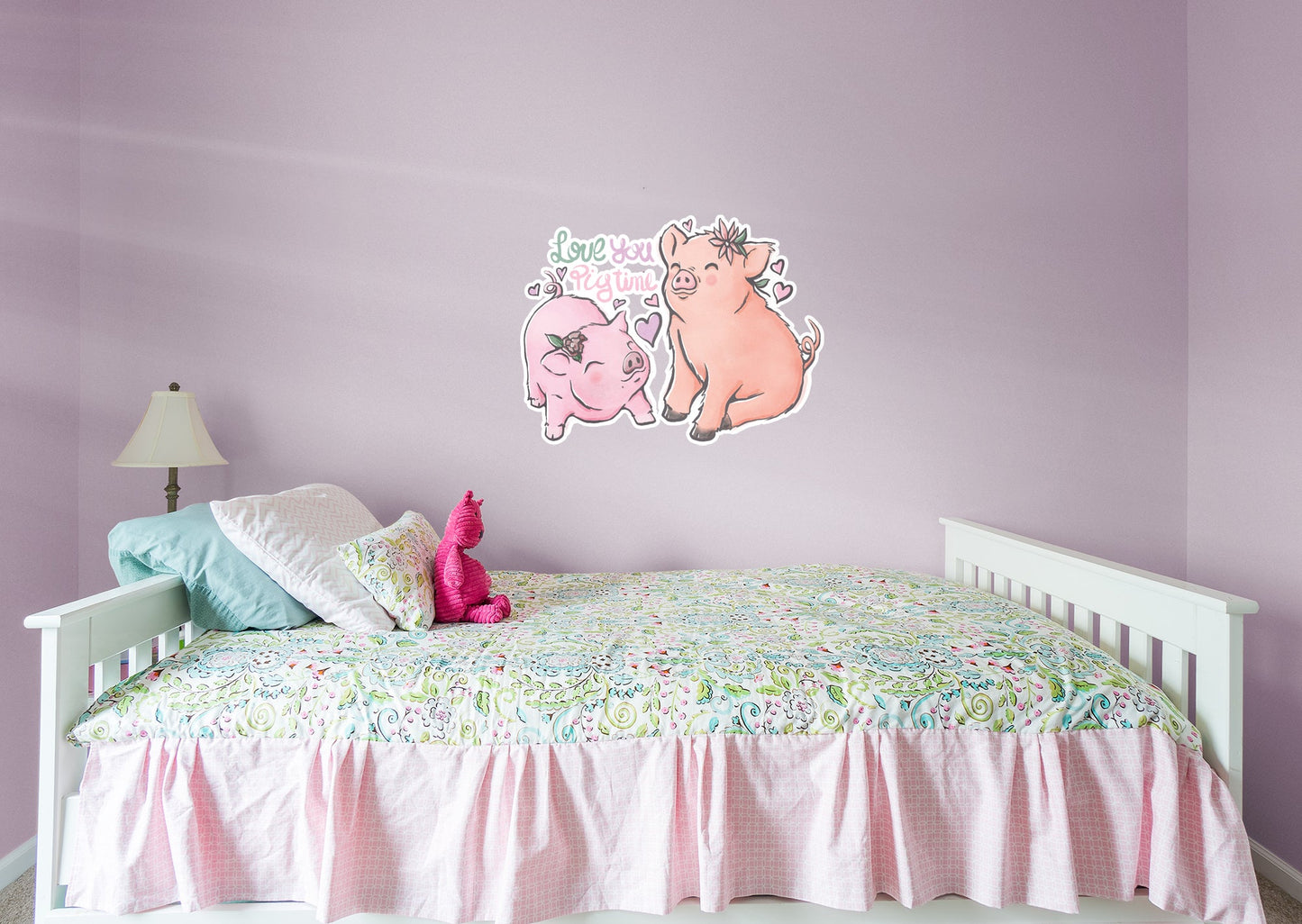 Love You Pig Time        - Officially Licensed Big Moods Removable     Adhesive Decal