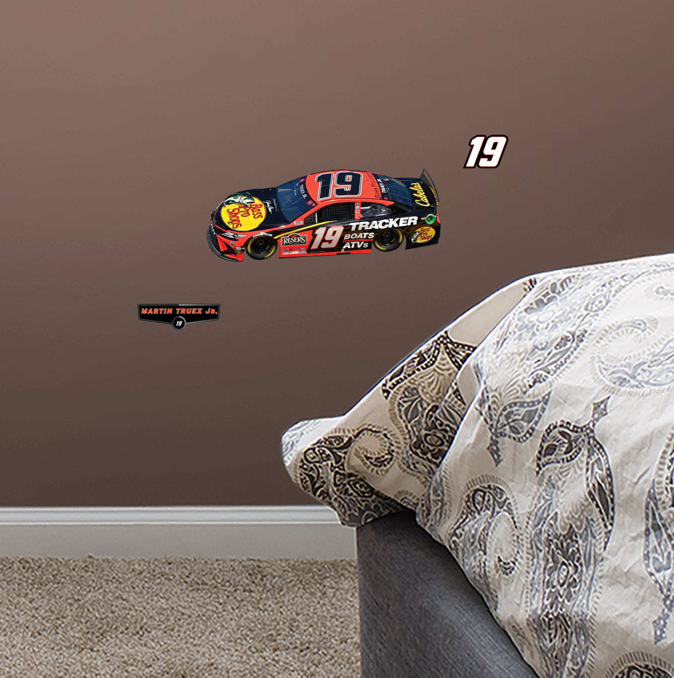 Martin Truex Jr. 2021 Bass Pro Shops Car        - Officially Licensed NASCAR Removable     Adhesive Decal